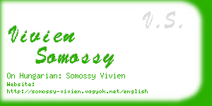 vivien somossy business card